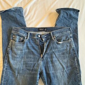 Abercrombie & Fitch Blue Athletic Stretch Straight Jeans